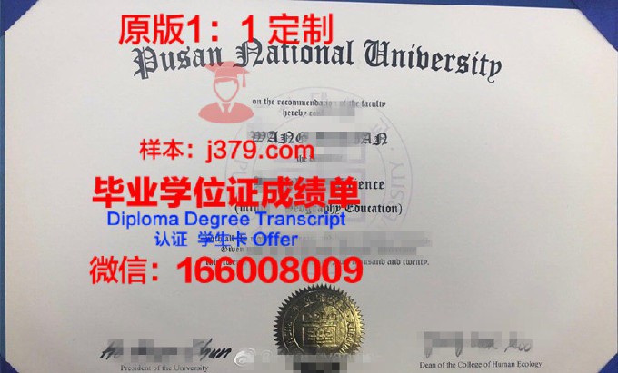 釜山外国语大学毕业证书模板(釜山外国语大学含金量)