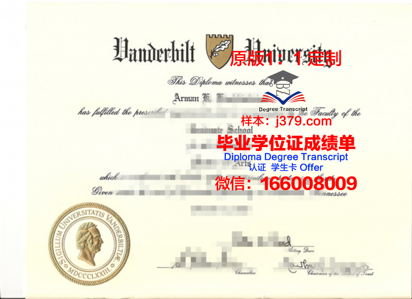 范德比尔特大学成绩单：学术卓越的见证