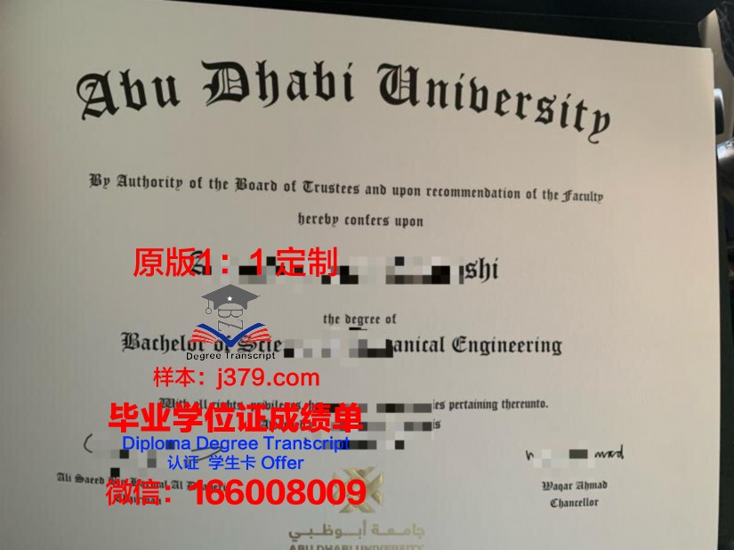 阿布扎比大学学位成绩单定制：探索高等教育认证的新途径