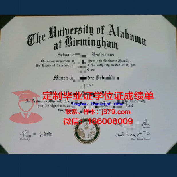 阿拉巴马大学伯明翰分校博士毕业证书(阿拉巴马大学博士申请难度)